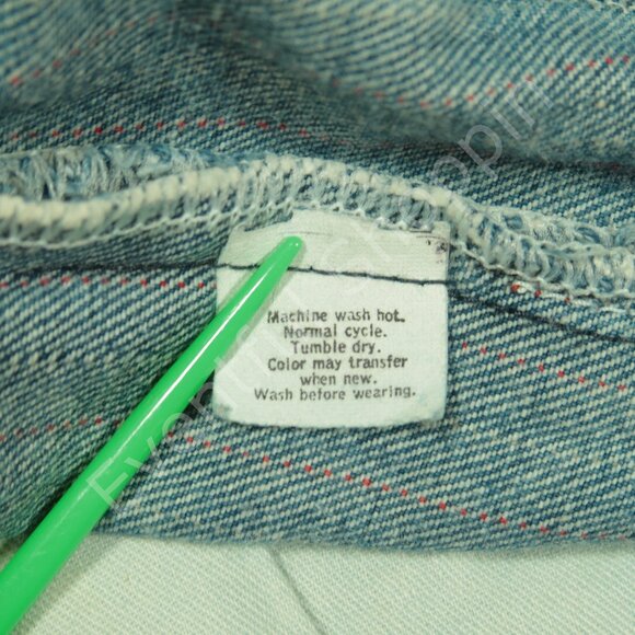 Vintage Levis 505 Shorts Womens 24 Blue 505 Railroad Stripe Denim 1980s - Picture 6 of 8